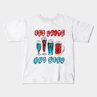 Red White and Brew T-shirt Kids T-Shirt